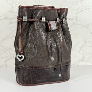 BRIGHTON Leather Bucket 1996 Shoulder Bag